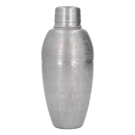 Cocktail Shaker 304 Stainless Steel High Strength Flower Carved Bartending Mixer Shaker for Bar