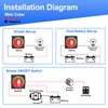 Slocable 600A High Current Battery Switch, 12-48V Waterproof Heavy Double