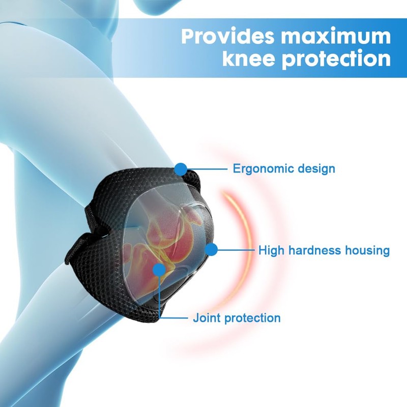 Casenly Children's Knee Pads, 6-in-1 Protective Equipment, Inline Pads, Adjustable