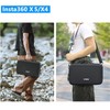 Carry Case for Insta360 X5, Portable PU Waterproof Storage Protective