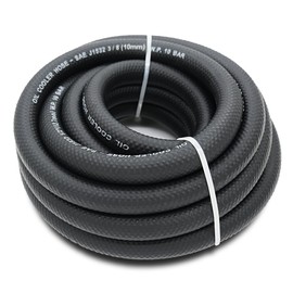 3/8 Transmission Oil Cooler Hose - SAE J1532 Power Steering Hose 5 FT, Ideal for Fuel, Hydraulic, and Power Steering Applications, Excellent Heat and Oil Resistance 300PSI High Pressure