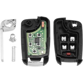 Carcasa Llave Coche 5 Botones para GM Camaro Malibu Funda Control Remoto Auto Diseño Inteligente Táctil Cómodo Fácil de Usar