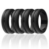 ROQ Silicone Rubber Wedding Ring for Men, Comfort Fit, Men's