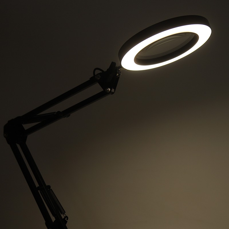72 LED Magnifying Glass Light with Clamp Eye Protection 5X