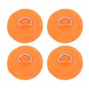 LIYJTK Inflatable Boats D Rings Patch, 4pcs Round PVC Patch