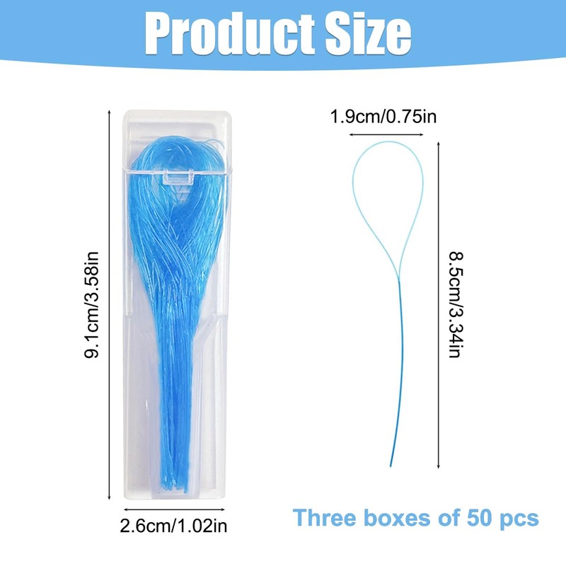 150 PCS Floss Threaders Deep Clean Floss Multifunctional Floss Aids