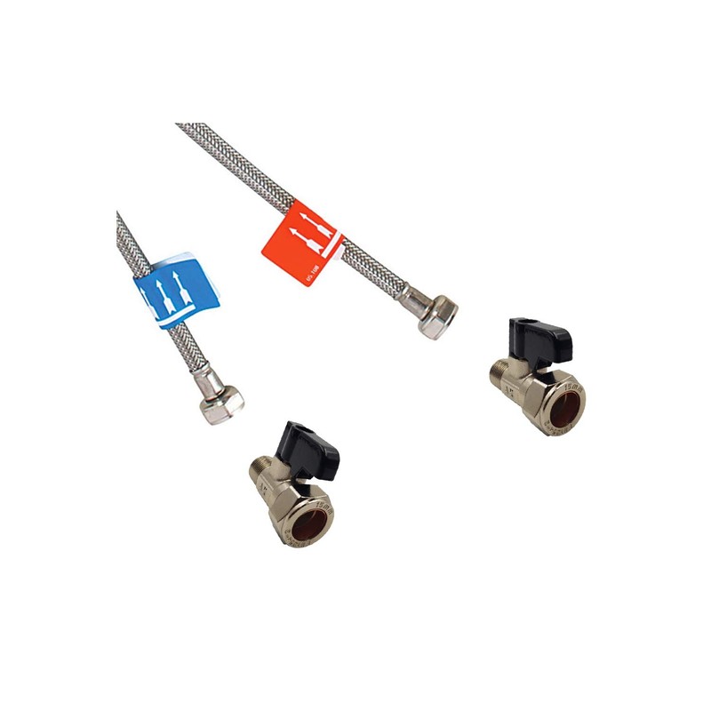 Aumix 15mm x 12mm Isolating Valve with Handle UK Compression