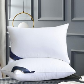 Lefthigh Feather Velvet Hotel-Grade Core - Soft & Supportive Down Bed, Suitable for Back, Newly Side & 𝑺tomach Sleepers, Fashion Made of 𝑺kin-Friendly Cotton Fabric (White)