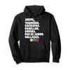 Venezuela Essen Arepa Pabellon Cachapas Pabellon Chicha Pullover Hoodie, black