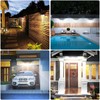 APILAB Upgraded Solar Lights Outdoor, 2 Pack 418 LED Motion
