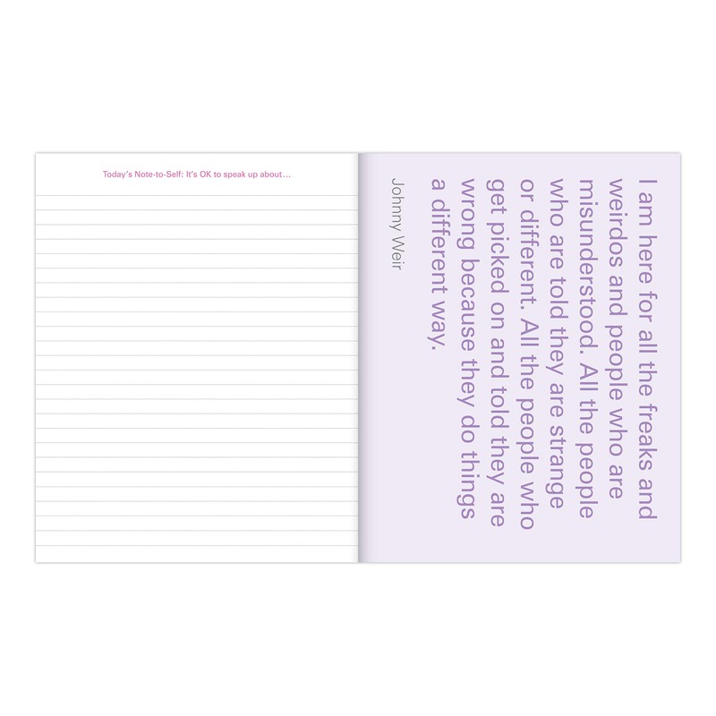 Knock Knock It's OK to Be Weird Journal