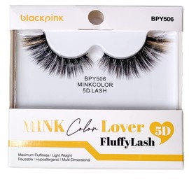 BlackPink Mink Style Color Lover Fluffy Lash 5D Fluffy Reusable Light Weight Natural False Lashes Fake Eye Lash