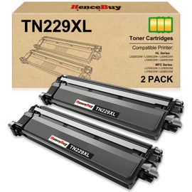 HenceBuy TN229XL Toner Cartridge Replacement for Brother TN229XL TN229XLBK TN229 Black Toner Cartridge for MFC-L3720CDW MFC-L3780CDW HL-L3280CDW HL-L3220CDW HL-L3300CDW Printer (2 Pack)