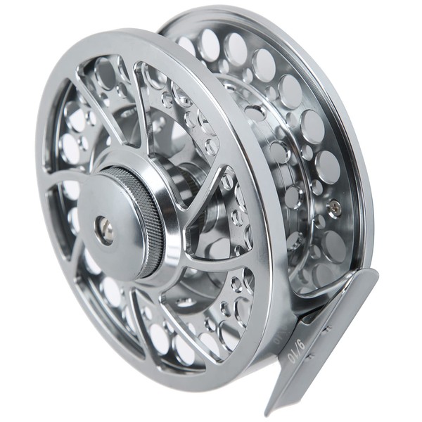 9/10 Fly Reel 9/10 Fishing Fly Reel 3 Ball Bearing 1:1 Gear Ratio CNC Aluminum Alloy Fishing Reel Fishing Accessories Adjustable Unloading Durable Long Time Use