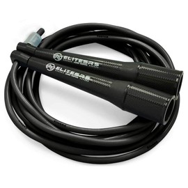 EliteSRS Elite Boxer 3.0 Fitness Training Jump Rope, Black