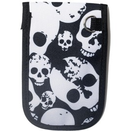 DQL key pouch for car keys Prevent Keyless Car Theft - Skull cool faraday key fob protector, Nylon key fob signal blocker, faraday bag for key fob, key signal blocker, rfid key fob protector