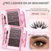 Kit de Extensión de Pestañas 40D Curvatura D para Volumen