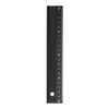 sourcing map Cutting Rulers 20cm Metric Aluminum Alloy Straight Ruler