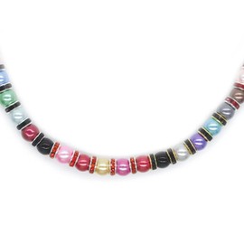 Weebee 200Pcs Glass Pearl Beads Assorted Colors Loose Spacer Round Czech Tiny Satin Luster Handcrafted Beading Assortments for DIY Craft Necklaces Bracelets Beads for Jewelry Making (Sky Blue, 6mm)