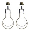 ECUDIS 2 Pack Lamp Shade Light Bulb Clip Lampshade Adapter