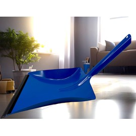 MAAJ Dustpan / Sweeper Shovel Red Metal with Rubber Lip Removable