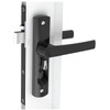 Security Screen Door Lock Hinged Black - Without Cylinder