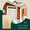 TOPGREENER Kalide Light Switch and 3-Speed Ceiling Fan Control Combo,
