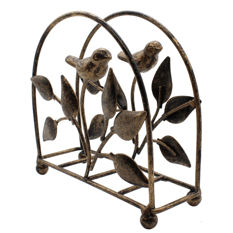Set of 2 Cast Iron Bird & Tree Classic Napkin