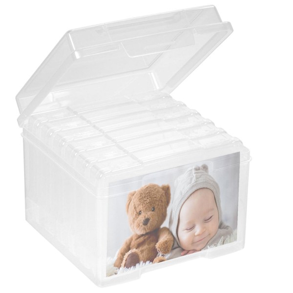 GEMMAHW Photo Storage Box 4" x 6" Photo Case, 6