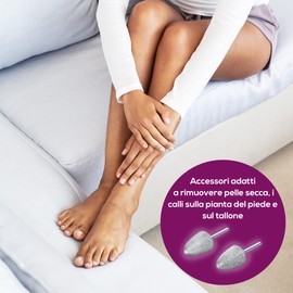 Beurer MP 52 Replacement Kit - 6 High Quality Sapphire and Felt Manicure and Pedicure Tips for Groomed Hands and Feet