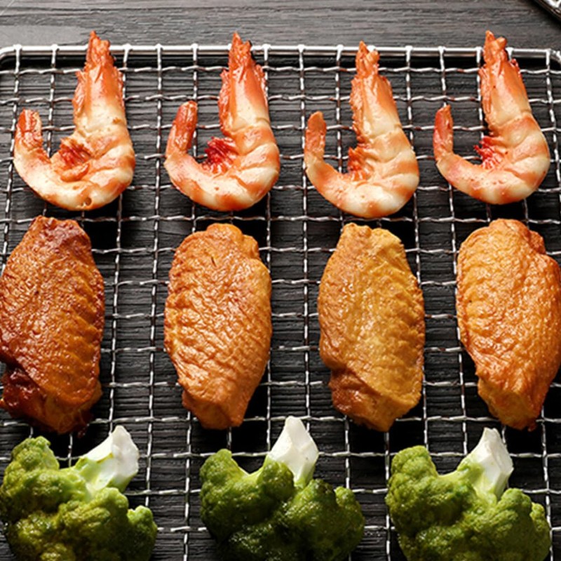 SUPVOX Stainless Steel Barbecue Mesh Steel Grill BBQ Net Endurable