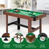 GYMAX Pool Table, 48 Inch Wooden Billiard Tables with 16