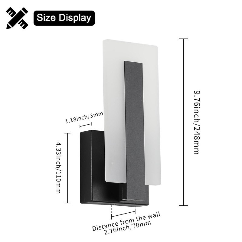 Joosenhouse Modern LED Wall Sconces Up and Down Wall Mount
