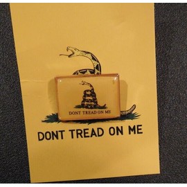 Unbranded Gadsden Don't Tread On Me Rectangle Motorcycle Bike Hat Cap Lapel Pin Tea Party