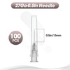 100pcs 27G 13MM Dispensing Stainless Steel Pipe Accessories for Scientific