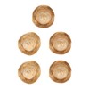 5Pcs Mini Sombrero Straw Hats 3.7in Diameter Retro Simple Style