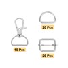 sourcing map 50 Pcs Key Chain Swivel Hook Set, Keychain