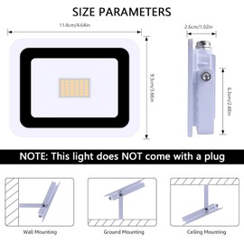 MIWAT LED Floodlight Headlight LED Search Lamp 220 V Floodlight for Outdoor Garden Street Square (WW, 30 W)