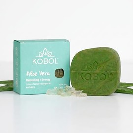 KOBOL | Jabon Aloe Vera Dermolimpiador Veganos Espuma intensa Facial, Cuerpo y Manos | NATURAL