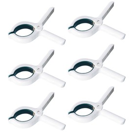 KINDOYO 6Pcs Large Beach Towel Clips - Non-Slip Towel Pegs Plastic Windproof Clothes Pins Strong Grip Non-Marking Laundry Clip Towel Clips for Sun Loungers Laundry Garden Pool (Blue)