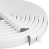 Wedge-Shape Window Weather Stripping Door Frame Seal Strip 196” White,Upgrade