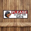 SHAWPRINT Rottweiler PLEASE CLOSE THE GATE METAL GATE SIGN 266mm