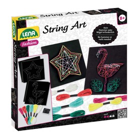 Lena 42656 String Art Flamingo & Star, Colourful