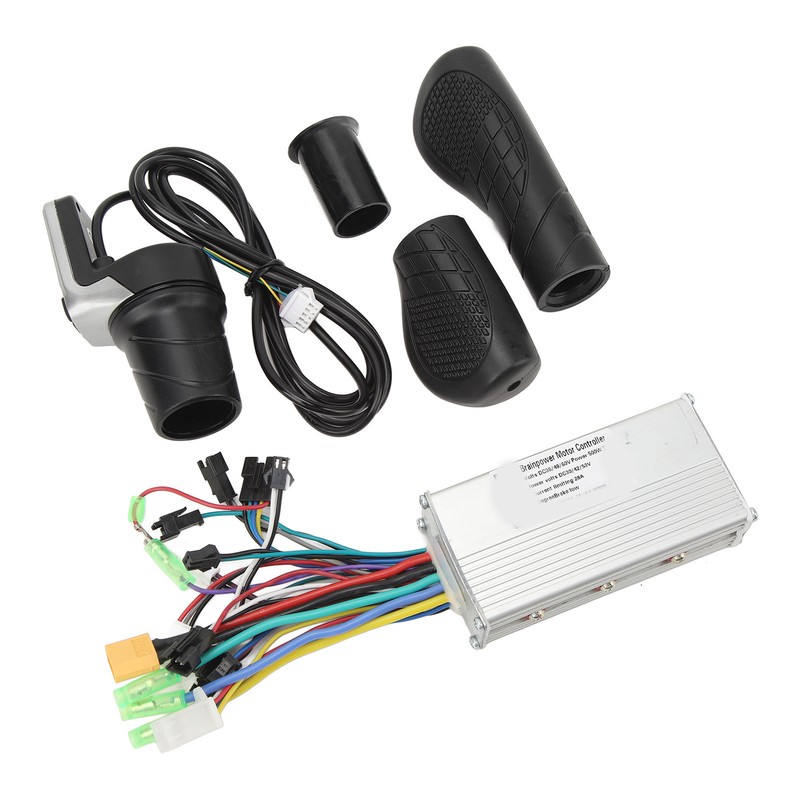 Half Twist Throttle Grip with Display Meter 3 Modes Sine