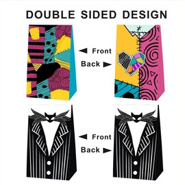 EKIH 12pcs Nightmare Birthday Party Gift Bags Goodie Bags,Nightmare Party Supplies for Kids Birthday Decorations