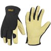 HANDLANDY Gardening Gloves for Men, Utility Breathable Leather Working Gloves