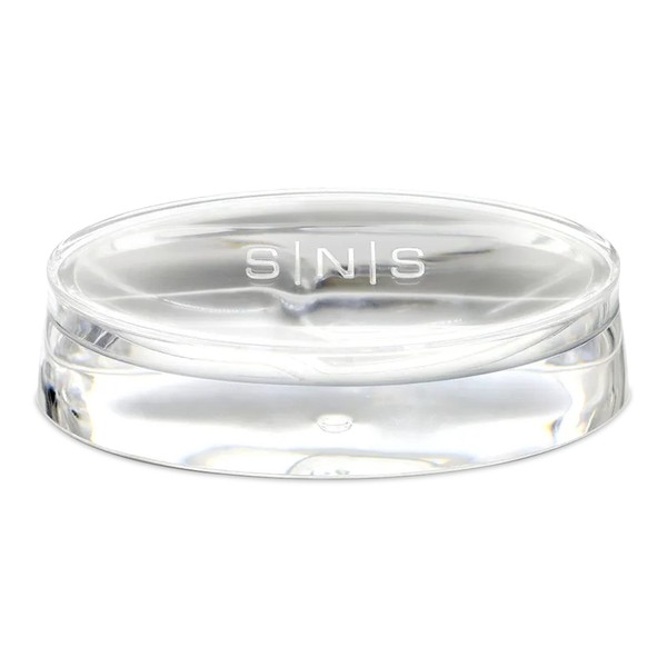 SNS Nails Dipping Powder French Dip Moulding (Mold) for Pink/White - Two-Sided French Manicure Mold for Flat or Curved Smile Line - Beautiful Clear Logo Mould to Match Any Decor