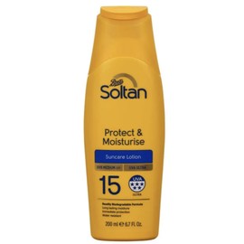 Protect & Moisturise Suncare Lotion SPF15 200ml | Medium Sun Protection with 5★ UVA | Lightweight, Hydrating, Water-Resistant Formula