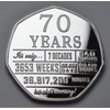 The Commemorative Coin Company 70th Birthday .999 Silver Commemorative in