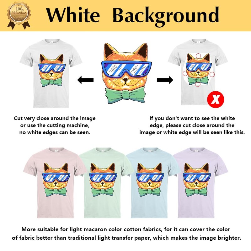 TransOurDream Tru-Transfer Paper 20 Sheets A4 Inkjet Heat Transfer Paper